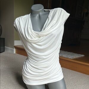 Elegant Off White Drape Top